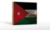 Holzschild Flagge Jordanien 18x12 cm Flag of Jordan Rost Produktbild-Vorschau 1