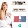 Seersucker Bettwäsche 135x200 Karo Blau Sommer Bettwäsche Produktbild-Vorschau 6