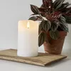 LED Echtwachs-Kerze ''Flamme Rustic'', weiß, 12.5x7.5cm, Produktbild-Vorschau 5