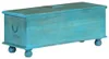 vidaXL Úložná komoda z masivního dřeva mango modrá Náhled obrázku produktu 4