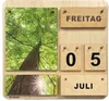 Dauerkalender aus Holz | Wand-, Tisch + Lernkalender | Produktbild-Vorschau 1