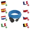 Wetterfestes Verlängerungskabell 10 m / 1 Steckdose / blau / PVC / 230 V / 1,5 mm2 Produktbild-Vorschau