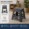 2 Klapphocker Klappstuhl Camping Hocker faltbar klappbar Produktbild-Vorschau 7