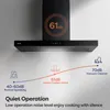 CIARRA A+++ 650 m³/h odsávač pár 90cm nástenný odsávač pár Náhľad obrázku produktu 7
