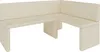 A cream-colored corner bench is shown against a white background. Produktbild-Vorschau
