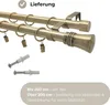 LOFT Dvouřadá garnýž 240 cm 19+19 mm kovová záclonová tyč Náhled obrázku produktu 5