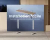 A marketing image showing a desk with installation instructions. Anteprima dell’immagine prodotto