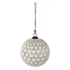 Clayre & Eef Guaina di Natale XL Ø 20 cm in vetro bianco Anteprima dell’immagine prodotto 2