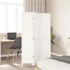 A white room divider is set up in a bedroom, partially separating a workspace from the bed. A desk with a laptop and chair are visible on the left, while a bed is partially visible on the right. Anteprima dell’immagine prodotto