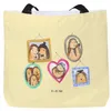 Mr. & Mrs. Panda Tote Bag Igel Familie - Gelb Pastell - Produktbild-Vorschau 1