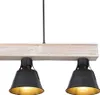 Hängeleuchte, Balken natur, schwarz-matt, L 85 cm, GÜNTHER Produktbild-Vorschau 9