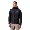 Mann trägt die Hybrid-isolierte Ridge-Nomad Jacket von Berghaus in Schwarz; mit Kapuze und Reißverschluss. Produktbild-Vorschau