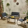 sweeek - Gartenset aus Metall und Textilene für 4 Personen Produktbild-Vorschau 1
