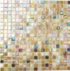 Mosaikfliese Glas sandfarbend Wandfliesen Badfliese Produktbild-Vorschau 1