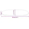 vidaXL Tablero de mesa blanco, 90x45x2,5 cm, madera maciza Vista previa de la imagen del producto 7
