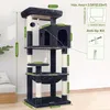 Árbol para gatos con hamaca, de 45 x 40 cm, ideal para Vista previa de la imagen del producto 6