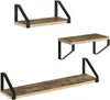 EUGAD 3er Set Wandregal, Schweberegal, Vintage-Holzoptik,  Produktbild-Vorschau 1