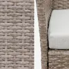 sweeek - Gartenset aus Polyrattan, 4 Plätze Moltès - Natur Produktbild-Vorschau 5