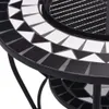 vidaXL Table de feu Mosaïque céramique noir et blanc 68 cm Voir les images du produit 7
