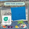 Strandtuch XXL aus Baumwolle, 100x200 cm, blau mit Produktbild-Vorschau 4
