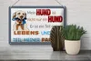 Blechschild Spruch 30x20cm Hund ist Teil meines Lebens Produktbild-Vorschau 4