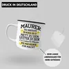 Trendation - Maurer Emaille Tasse Geschenk Mit Spruch Produktbild-Vorschau 3
