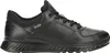 A black leather sneaker with a black sole, shown from the side against a white background. Podgląd zdjęcia produktu