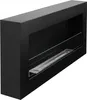 A black wall-mounted ethanol fireplace with a glass screen. Anteprima dell’immagine prodotto