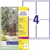 Avery Zweckform L7786-25 Transparente Etiketten, A4, 99,1 x Produktbild-Vorschau 1
