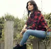 Urban Classics Dámska kockovaná košeľa Ociu čierno-červená Náhľad obrázku produktu 9