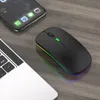Bezdrátová Myš S Tichým Osvětlením Rgb Bez Kliknutí Náhled obrázku produktu 2