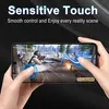 A person is playing a video game on a smartphone, showcasing the phone's sensitive touch feature. Produktbild-Vorschau