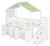 Stapelbed van 90x200 cm met kledingkast, opbergtrap, Productafbeelding-voorbeeld 14