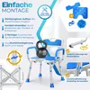KESSER® Duschhocker mit Lehne höhenverstellbar in 6 Stufen Produktbild-Vorschau 5