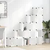 vidaXL Sistema di scaffalature con 15 cubi e ante Anteprima dell’immagine prodotto 9