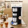 A coffee maker is shown on a table with coffee and pastries. Produktbild-Vorschau