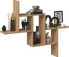 VBChome Wandregal mit 6 Böden 90 x 15 x 73 cm Eiche Artisan Produktbild-Vorschau 4