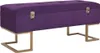 vidaXL Bank mit Staufach 105 cm Lila Samt Produktbild-Vorschau 7