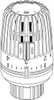 A black and white line drawing of a thermostat head. Náhled obrázku produktu