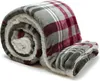 Unique Living |  Larsson Plaid 150x200cm grau/rot Produktbild-Vorschau 1