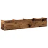 A wooden shelf with dividers, mounted on a white background. Produktbild-Vorschau