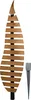 A wooden garden trellis and a metal stake are displayed against a white background. Produktbild-Vorschau