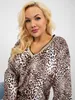 Relevance Damenbluse Samirah schwarz-beige Universal Produktbild-Vorschau 2