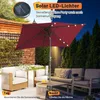 Bettizia Parasols Parasol de balcon 210 x 140 cm Voir les images du produit 3