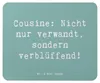 Mr. & Mrs. Panda Mauspad Spruch Cousine Wunder - Produktbild-Vorschau 1