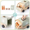 Camion poubelle en bois Mamabrum pour enfants, camion de Voir les images du produit 6