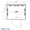 Infrasauna Oslo 150x150x200 cm 2625 W pre 2 osoby J40150 Náhľad obrázku produktu 5