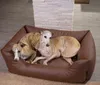 4L Textil MARIO Hundebett Kunstleder braun Hundebett grosse Produktbild-Vorschau 10
