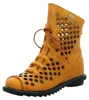 Laura Vita Damen Stiefelette aus Leder mit Lochmuster Produktbild-Vorschau 8