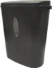 A black paper shredder is shown against a white background. Produktbild-Vorschau